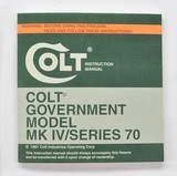 Colt Government Model MK IV/Series 70 Manual, Repair Stations List And Colt Letter. 1981. - 2 of 5