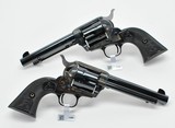 Colt SA Army 45. Consecutive Pair. 5 1/2 Inch Case Colored. Unique Offer. New In Stock - 3 of 6