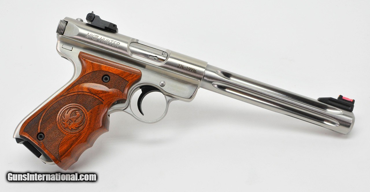 Ruger Mk Iii Hunter 10160 22lr 6 3 4 Inch New In Box Condition Never Fired [ 664 x 1280 Pixel ]