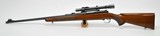Winchester Model 70 Pre-1964 7.57mm Mauser (7m/m). Early DOM 1943. With Vintage Redfield Texan Scope - 2 of 14
