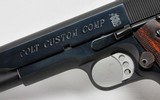 Colt Custom Competition 1911 With Compensator. Government Model. 45 ACP. Model 01970DB. With Extra Magazine, Original Paperwork & Boxes - 8 of 13