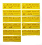 Colt Sauer Vintage Sporting Rifle Factory Original Box Labels. All Calibers Offered, Available. NOS