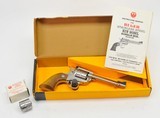 Ruger New Model Single-Six .22 LR-.22 MAG Convertible. Model 0625. 5 1/2 Inch Stainless. Excellent Condition. In Factory Box - 1 of 5