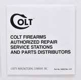 Colt MK IV/Series 80 .380 Auto Pistols Manual, Repair Station List And Letter. 1993 - 3 of 5