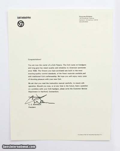 Colt Peacemaker .22 & New Frontier .22 Manual, Repair Stations List And Colt Letter. 1956-1974 - Image 3 of 6