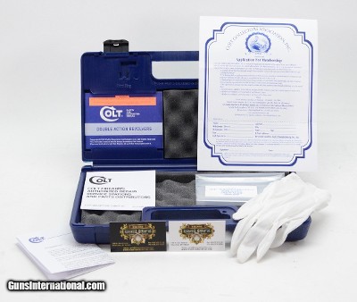 Colt Double Action Revolver Box, OEM Case, 1997 Manual. More.