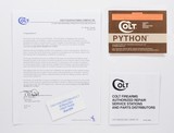 Colt Python Manual, Repair Stations List, Colt Letter. 2003