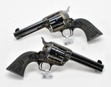 Colt SA Army 45. Consecutive Pair. 4 3/4 Inch Case Colored. Model P1840. Unique Offer. BRAND NEW In Hard Case - 4 of 5