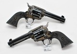 Colt SA Army 45. Consecutive Pair. 4 3/4 Inch Case Colored. Model P1840. Unique Offer. BRAND NEW In Hard Case - 3 of 5