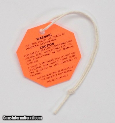 Colt Python, Anaconda, King Cobra, D-Back, Boa, Elite,1911 Hang Tag. Orange