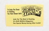 Colt Vintage 'Special Offer From Colt And Gun World' Mailer. Part No. 91698 - 2 of 4