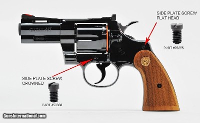 Colt Python And I-Frame Revolver Side Plate And Crane 3 Screw Replacement Set. NOS - Image 7 of 7