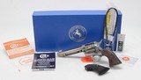 Colt 'Custom Shop' SAA 45 Colt. 5 1/2 Inch Watts Nickel. Model P1850Z. BRAND NEW In Blue Box. With Factory Extras. PRICE REDUCED! - 3 of 11
