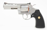 Colt Python 357 Mag. 4 Inch Satin Stainless Finish. Like New In Blue Hard Case. DOM 1994 - 6 of 9
