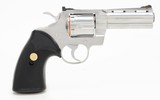 Colt Python 357 Mag. 4 Inch Satin Stainless Finish. Like New In Blue Hard Case. DOM 1994 - 3 of 9