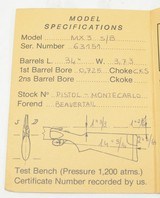 Perazzi MX3 s/b 12 G Shotgun, Trap Combo Kit. With Single And O/U Barrel. Great Shooter - 12 of 13
