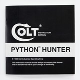 Colt Python Hunter Manual, Repair Stations List, Colt Parts List. 1980 - 2 of 10