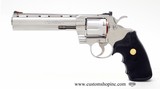 Colt Python 357 Mag. 6 Inch Satin Stainless Finish. Like New In Blue Hard Case. DOM 1996-97 - 4 of 8