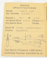 Perazzi MX3 s/b 12 G Shotgun, Trap Combo Kit. With Single And O/U Barrel. Great Shooter. DOM 1984 - 12 of 13