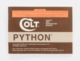Colt Python Factory Paperwork Packet - 3 of 10