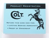 Colt Python Factory Paperwork Packet. 1990 Manual - 8 of 9