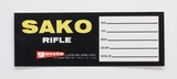 Sako Rifle Garcia Vintage Box Label