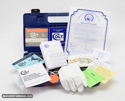 Colt King Cobra Box, OEM Case With 1990 Manual, And Much More!