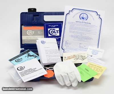 Colt King Cobra Box, OEM Case With 1993 Manual, And Much More!