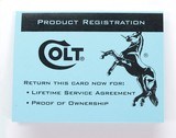 Colt Double Action Revolver Paperwork Packet. 1997 Manual - 8 of 9