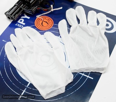 White Inspection Gloves, Hemmed, Ambidextrous