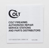 Colt Python Factory Paperwork Packet. 1990 Manual - 4 of 9