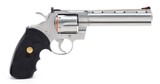 Colt Python 357 Mag. 6 Inch Satin Stainless Finish. Like New In Blue Hard Case. DOM 1996 - 3 of 9