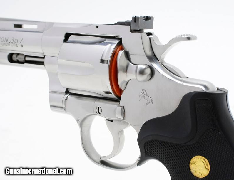 Colt Python 357 Mag. 4 Inch Satin Stainless Finish. Like New In Blue ...