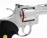 Colt Python 357 Mag. 4 Inch Satin Stainless Finish. Like New In Blue Hard Case - 5 of 9