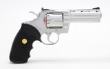 Colt Python 357 Mag. 4 Inch Satin Stainless Finish. Like New In Blue Hard Case - 3 of 9