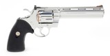 Colt Python 357 Mag. 6 Inch Bright Stainless Finish. Like New In Original Blue Hard Case And Picture Box. DOM 1994 - 3 of 10