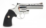 Colt Python 357 Mag. 4 Inch Bright Stainless Finish. Like New In Blue Hard Case. DOM 1995 - 3 of 9