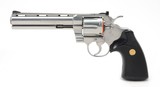 Colt Python 357 Mag. 6 Inch Satin Stainless Finish. Like New In Blue Hard Case. DOM 1981 - 6 of 9