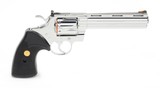 Colt Python 357 Mag. 6 Inch Bright Stainless Finish. Like New In Blue Hard Case. DOM 1993 - 3 of 9