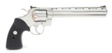 Colt Python 357 Mag. 8 Inch Satin Stainless Finish. Like New In Blue Hard Case. DOM 1995 - 3 of 9