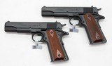 Colt Government Series 70. 45 ACP. Consecutive Pair. Blue. O1911C. Unique Offer. BRAND NEW In Hard Cases - 3 of 4