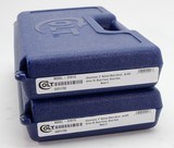 Colt Government Series 70. 45 ACP. Consecutive Pair. Blue. O1911C. Unique Offer. BRAND NEW In Hard Cases - 4 of 4