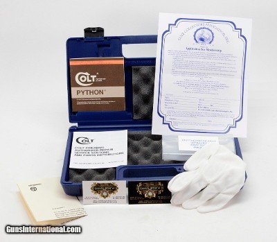 Colt Python Box, OEM Case, 1981 Manual, And More!