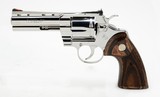 Custom Bright Stainless 2020 Colt Python .357 Mag SP4WTS4.25 Inch. In Blue Hard Case. Like New - 6 of 10