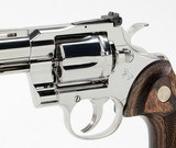 Custom Bright Stainless 2020 Colt Python .357 Mag SP4WTS4.25 Inch. In Blue Hard Case. Like New - 7 of 10