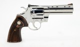 Custom Bright Stainless 2020 Colt Python .357 Mag SP4WTS4.25 Inch. In Blue Hard Case. Like New - 3 of 10