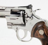 Custom Bright Stainless 2020 Colt Python .357 Mag SP4WTS4.25 Inch. In Blue Hard Case. Like New - 8 of 10