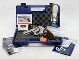 Custom Bright Stainless 2020 Colt Python .357 Mag SP4WTS4.25 Inch. In Blue Hard Case. Like New - 1 of 10