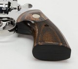 Custom Bright Stainless 2020 Colt Python .357 Mag SP4WTS4.25 Inch. In Blue Hard Case. Like New - 9 of 10