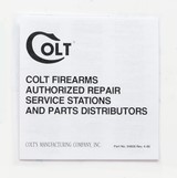 Colt Whitetailer Factory Paperwork Packet. DOM 1986-1988 - 3 of 9